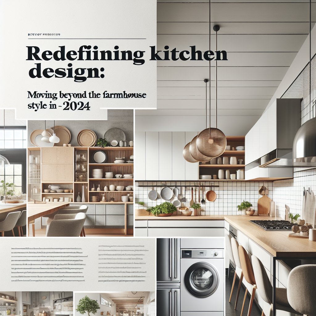 Redefining Kitchen Design: Moving Beyond the Farmhouse Style in 2024
