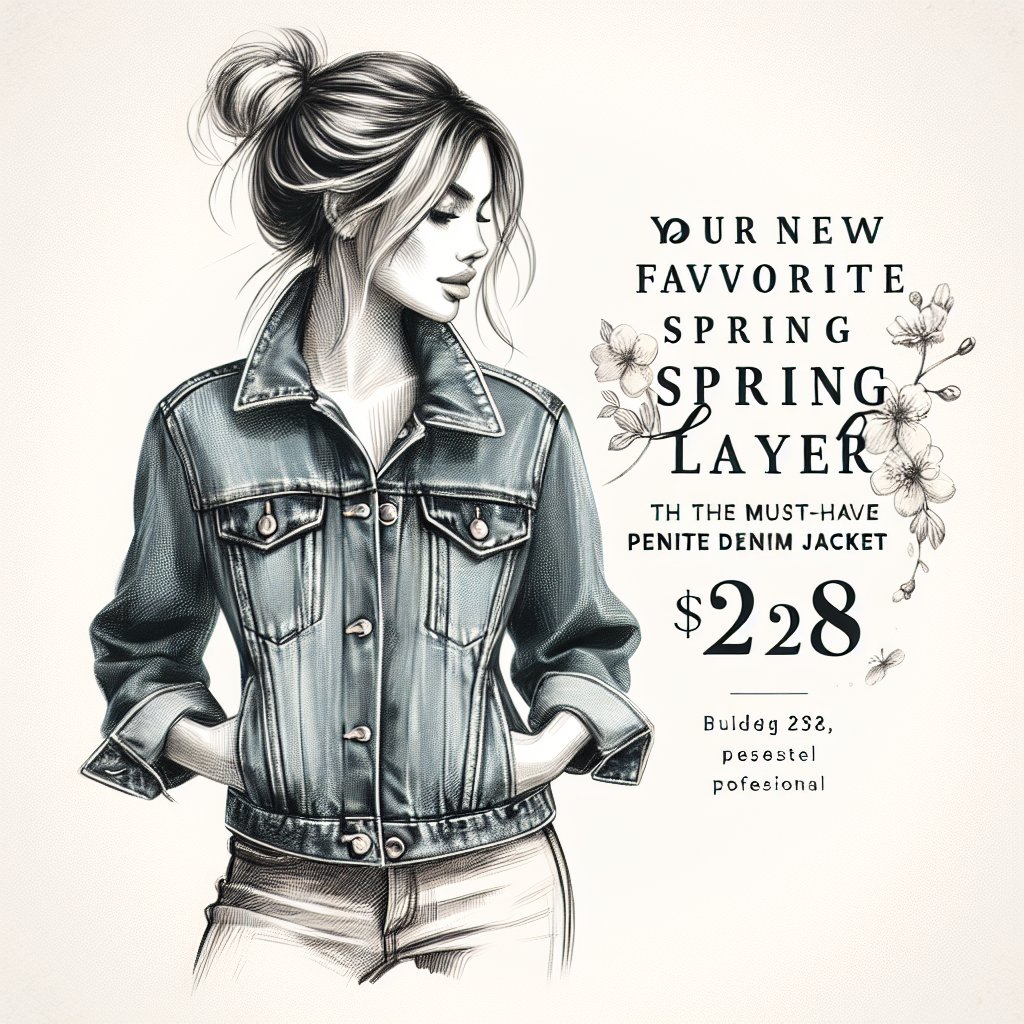 Your New Favorite Spring Layer: The Must-Have Petite Denim Jacket for $28