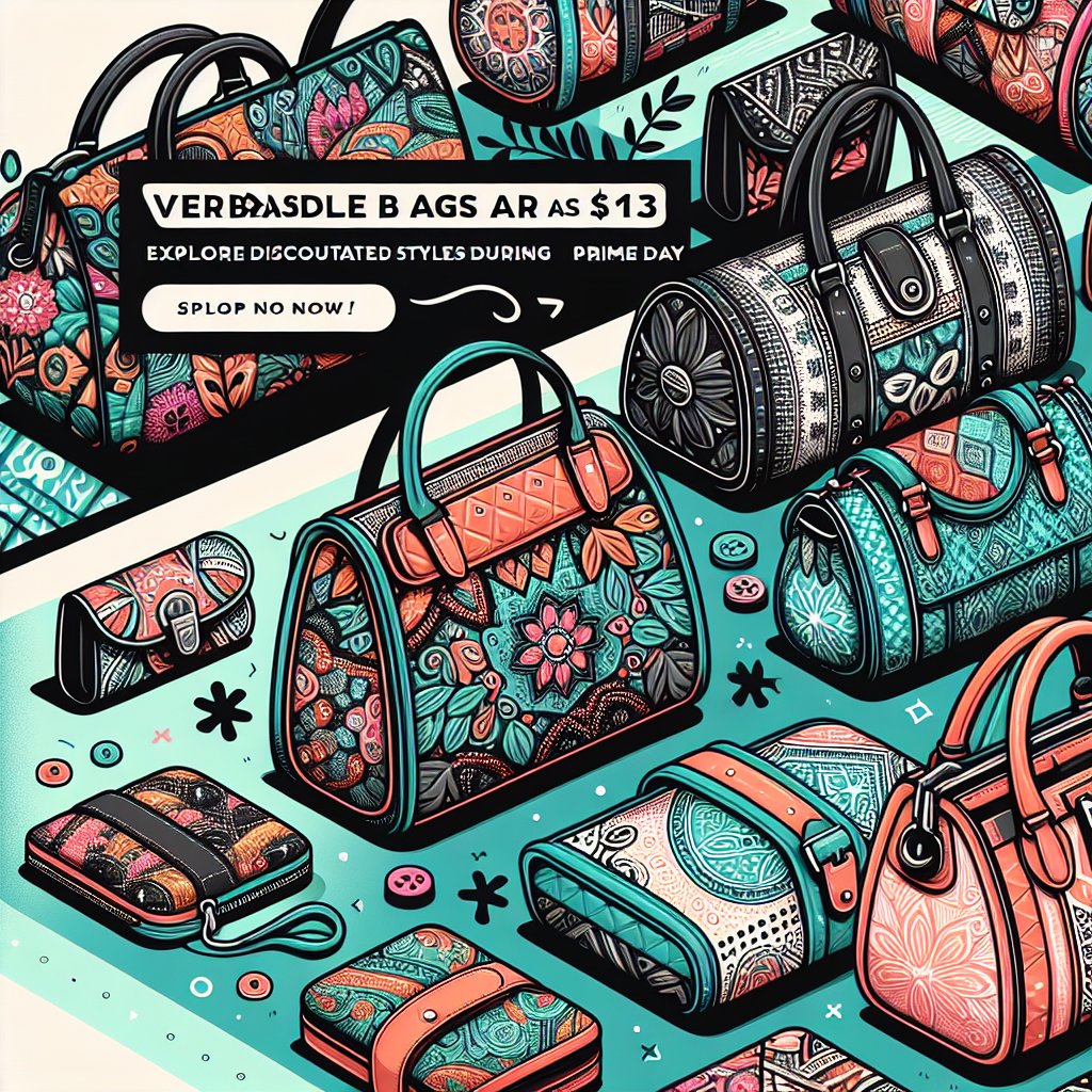 Vera Bradley Bags Available for as Low as $13 on Amazon Prime Day