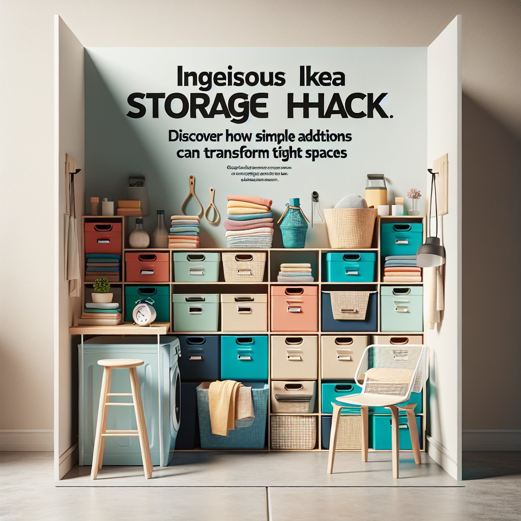 Ingenious IKEA Storage Hack Enhances Small Laundry Room