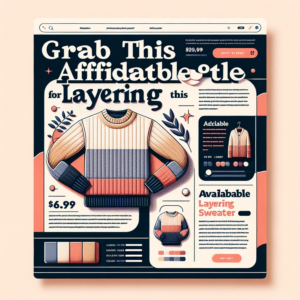 Grab This Affordable Sweater for Layering This Season