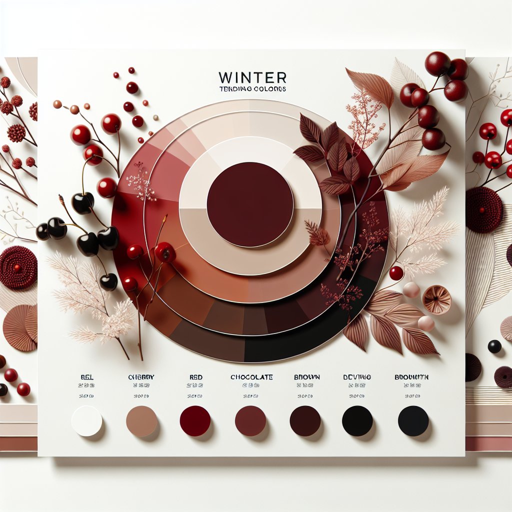 Winter’s Trending Colors: From Cherry Red to Chocolate Brown