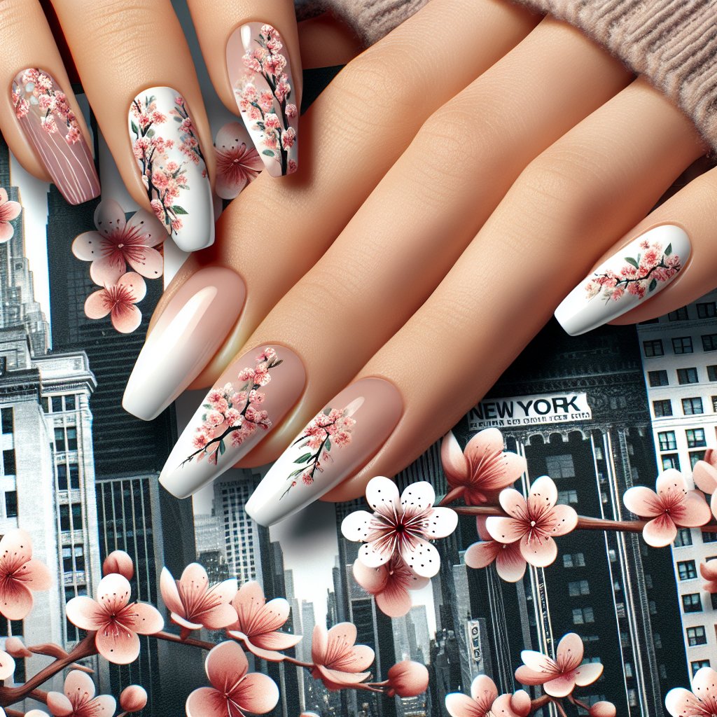 Emily Blunt’s Enchanting Cherry Blossom Manicure: A Versatile Trend