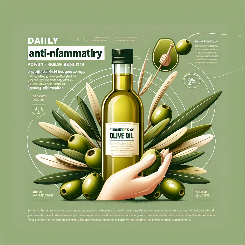 Daily Anti-Inflammatory Power: The Health Benefits of Olive Oil