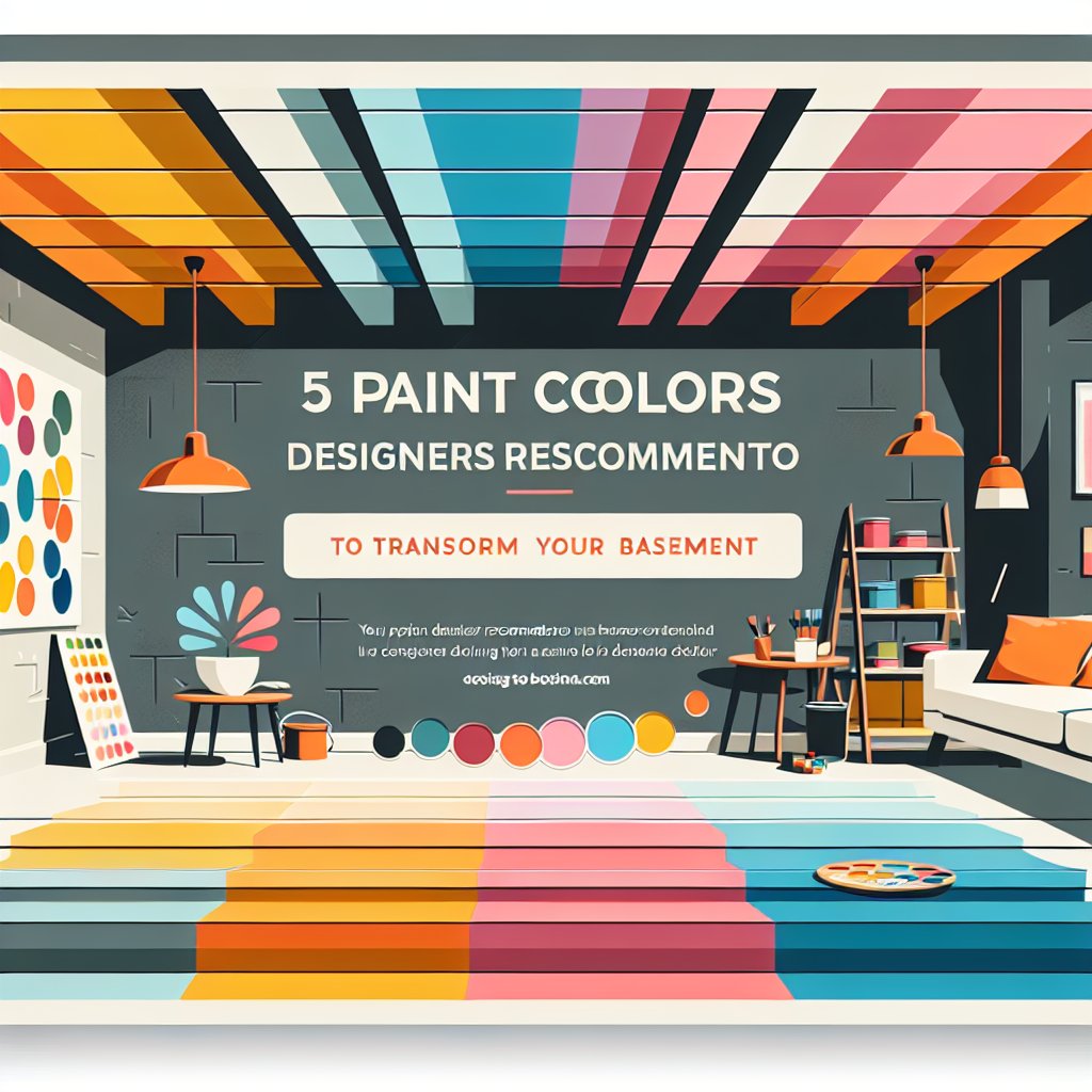 5 Paint Colors Designers Recommend to Transform Your Basement