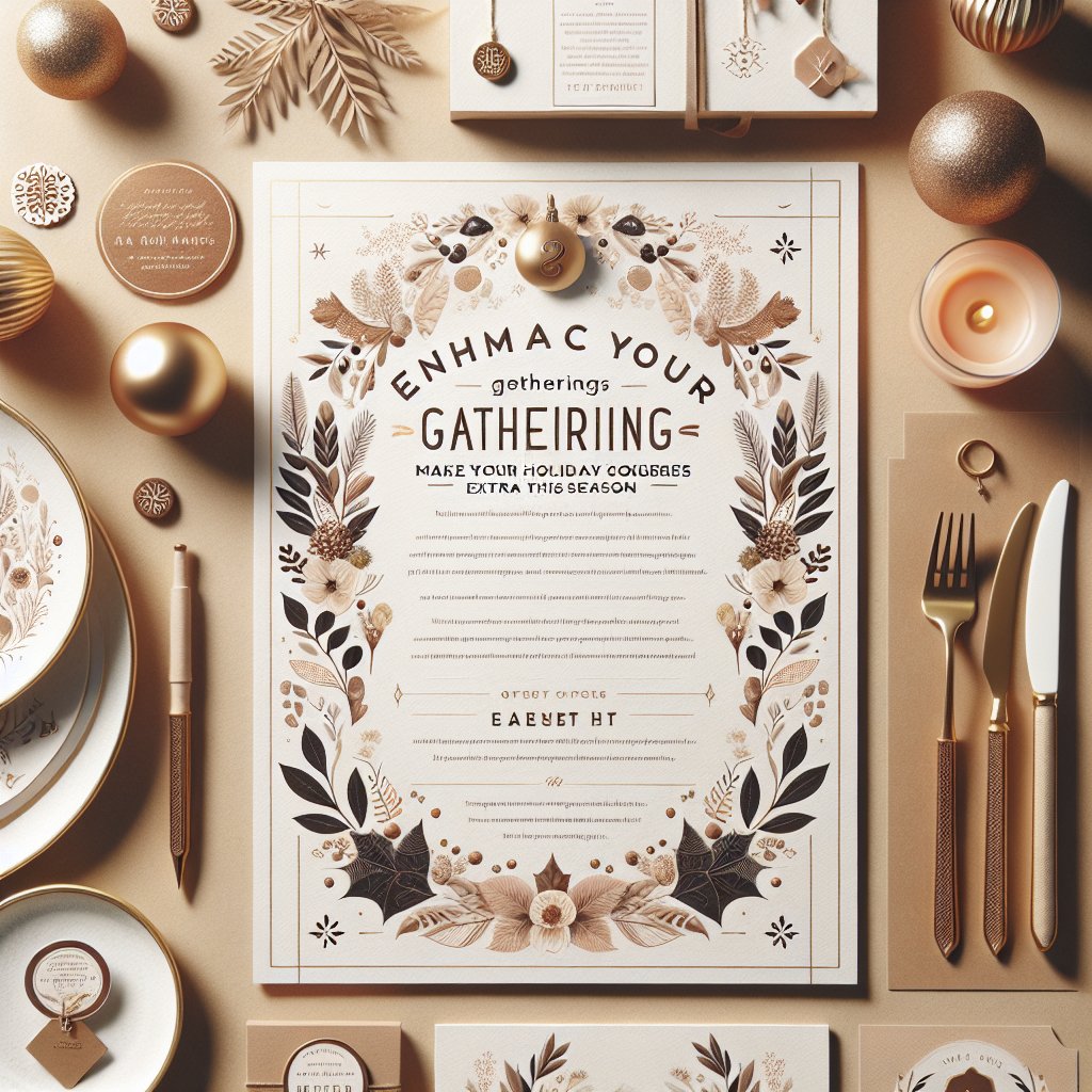 Enhance Your Gatherings with Beautiful Menus and Place Cards