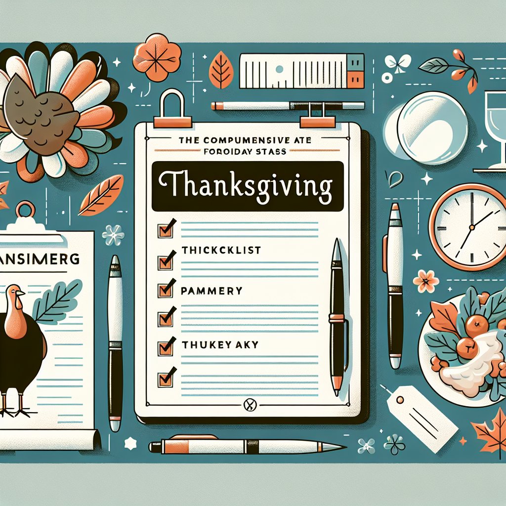 The Comprehensive Thanksgiving Planner to Ease Your Holiday Stress