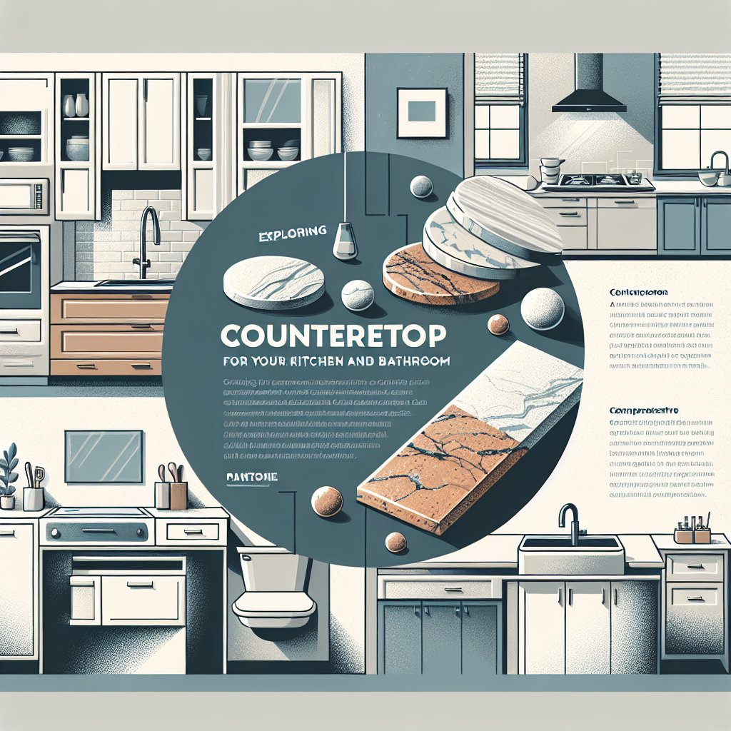 Exploring Countertop Options for Your Kitchen and Bathroom
