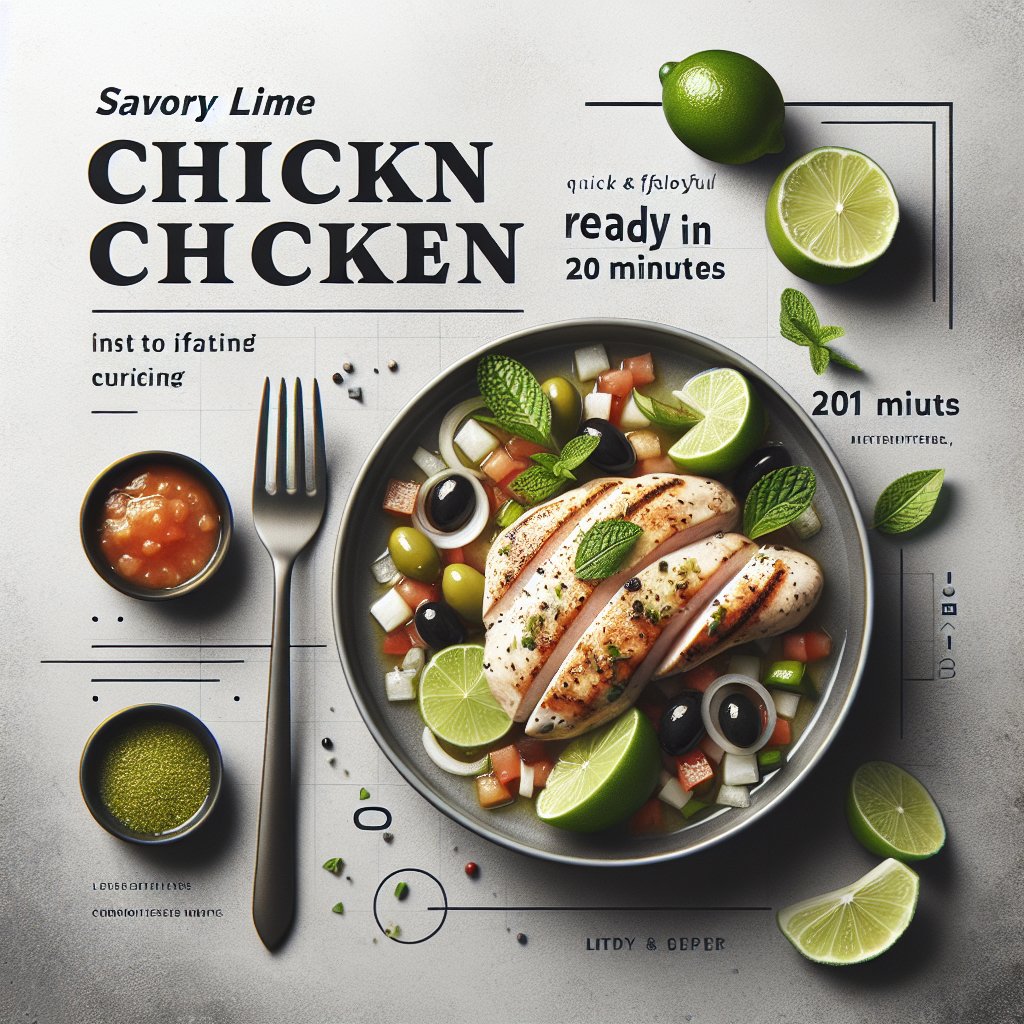 Savory Lime Chicken with Salsa and Olives