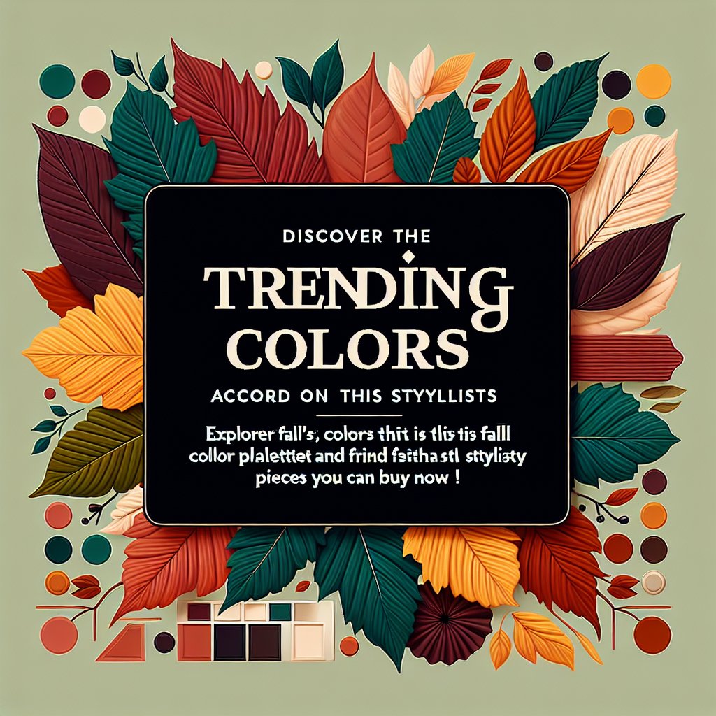 Discover the Trending Colors for This Fall According to Stylists