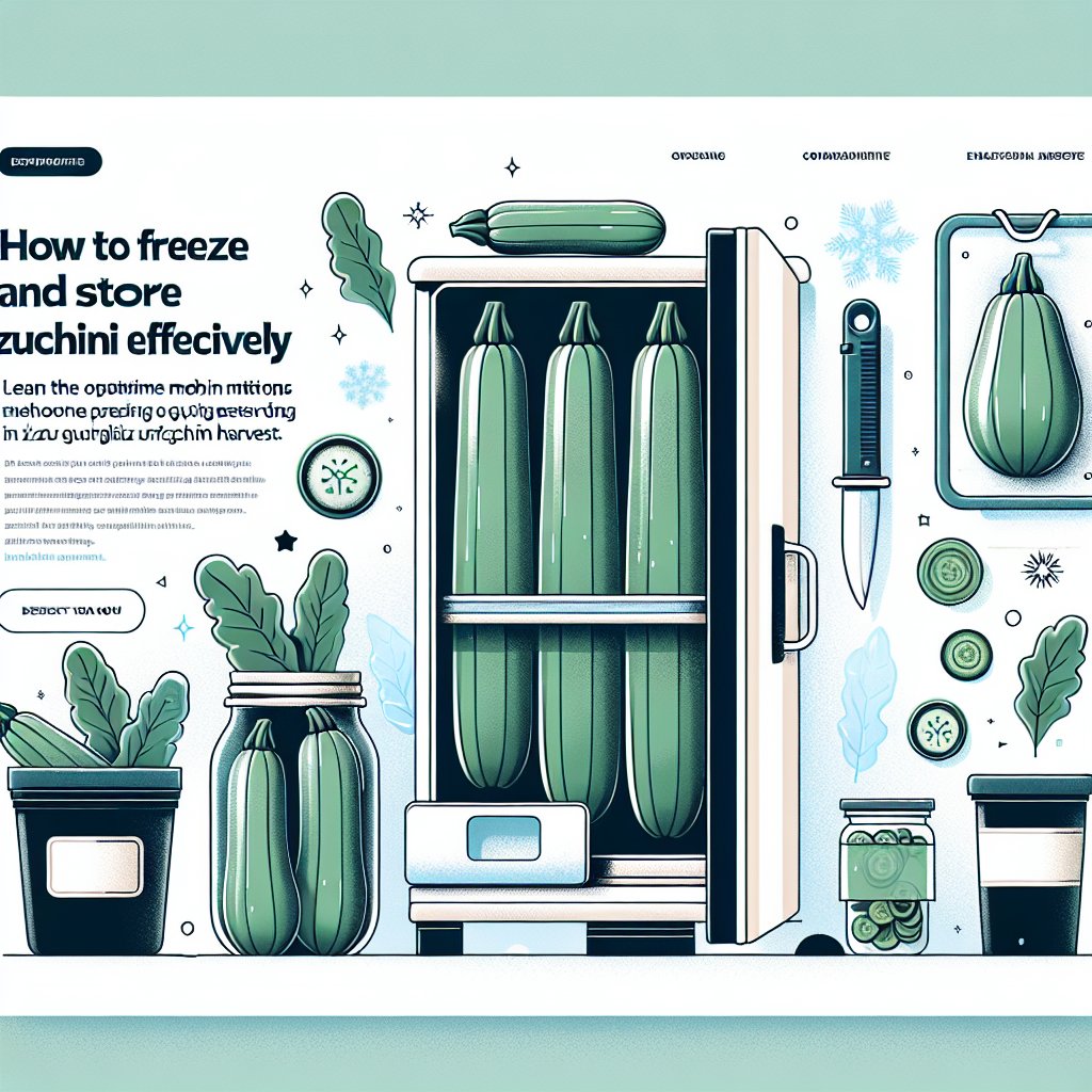 How to Freeze and Store Zucchini Effectively