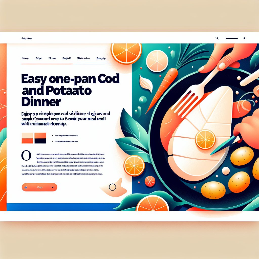 Easy One-Pan Cod and Potato Dinner