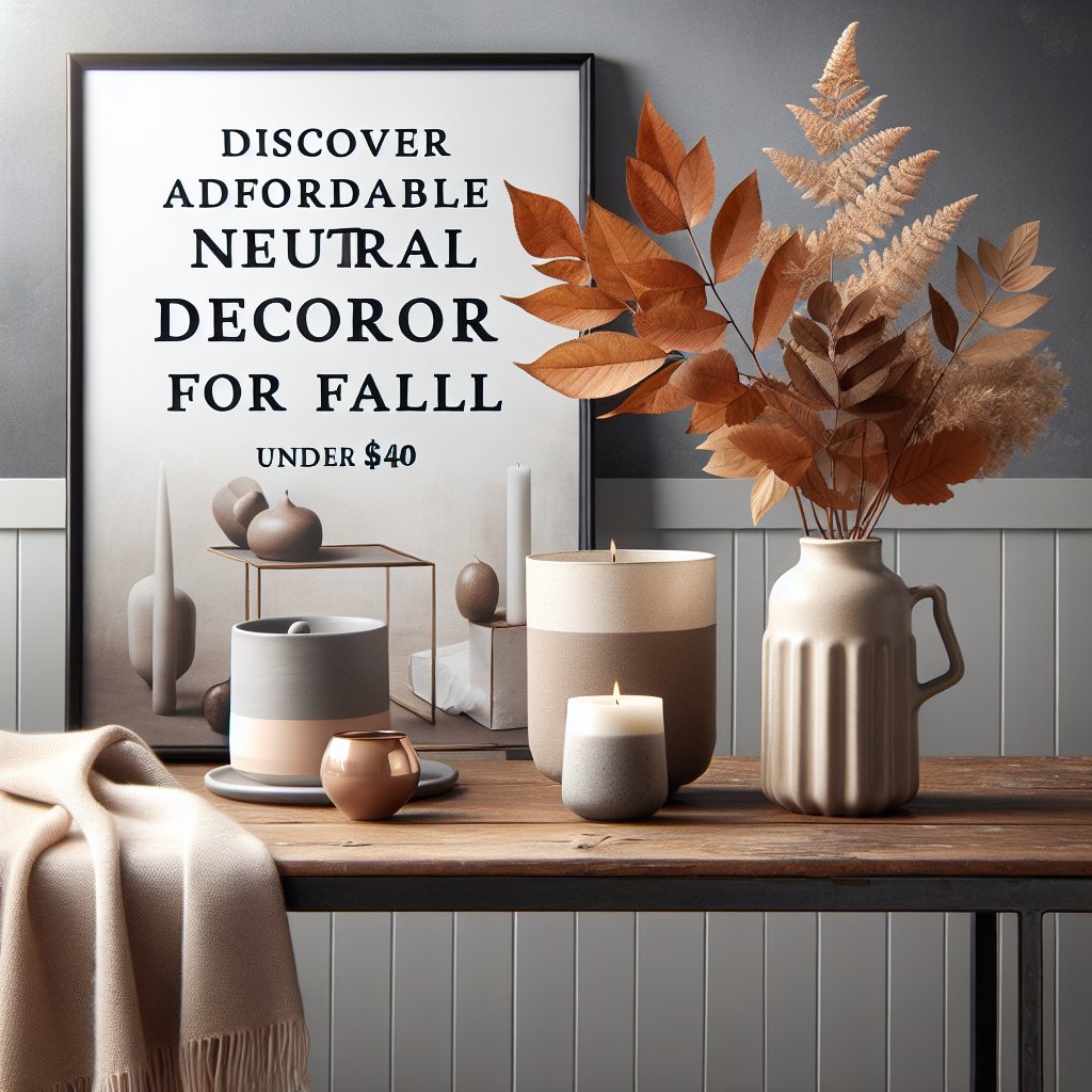 Discover Affordable Neutral Decor for Fall on Amazon
