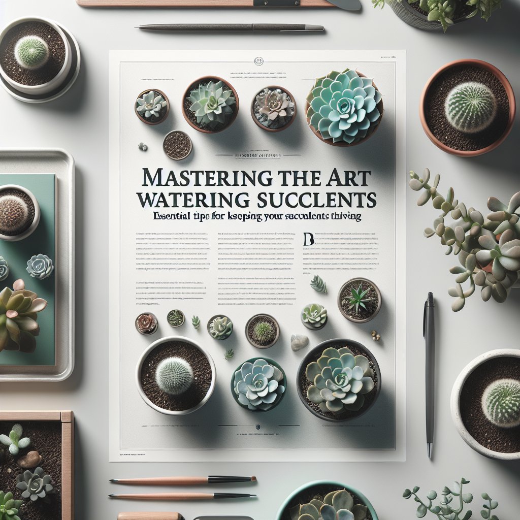 Mastering the Art of Watering Succulents