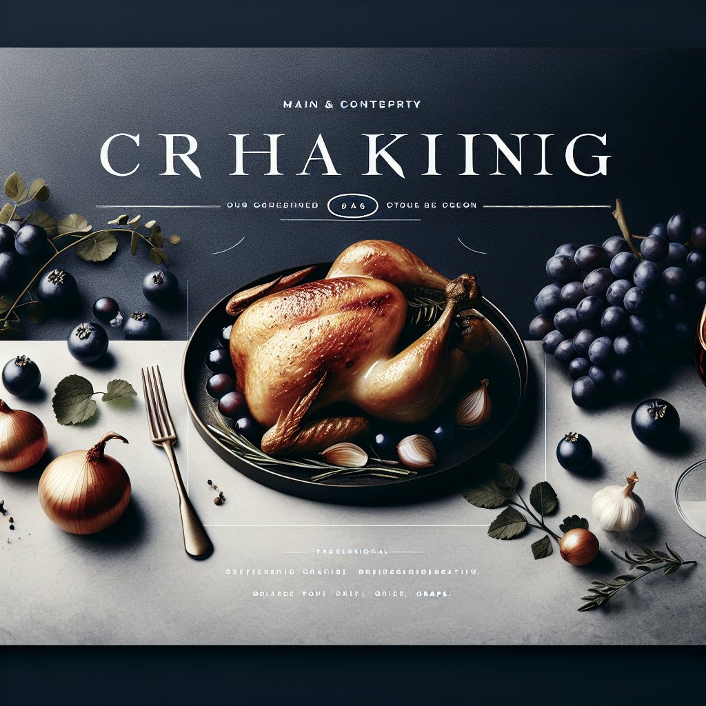 Delicious Roasted Chicken with Shallots and Grapes