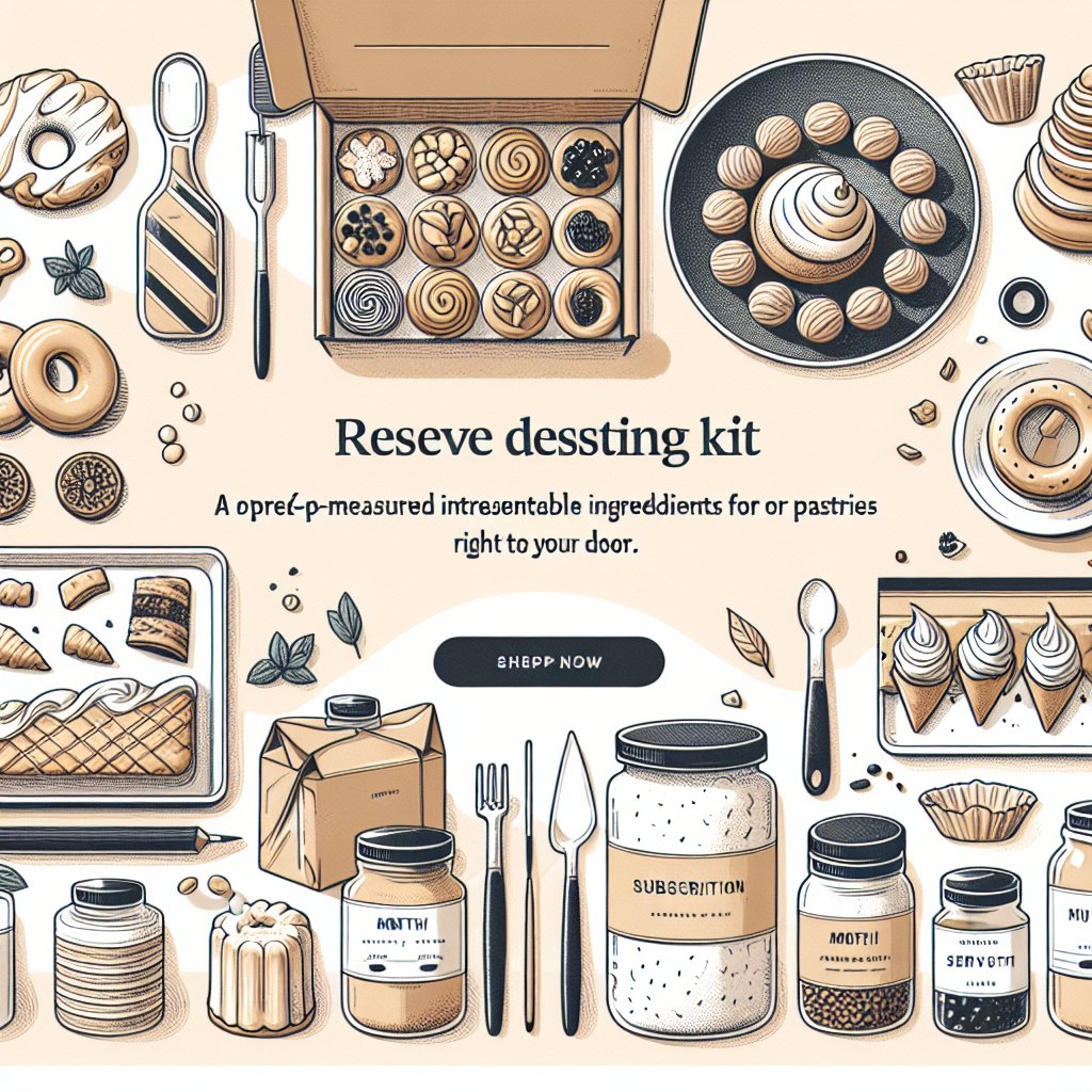 Receive Monthly Dessert Kits With Pre-Measured Ingredients at Home