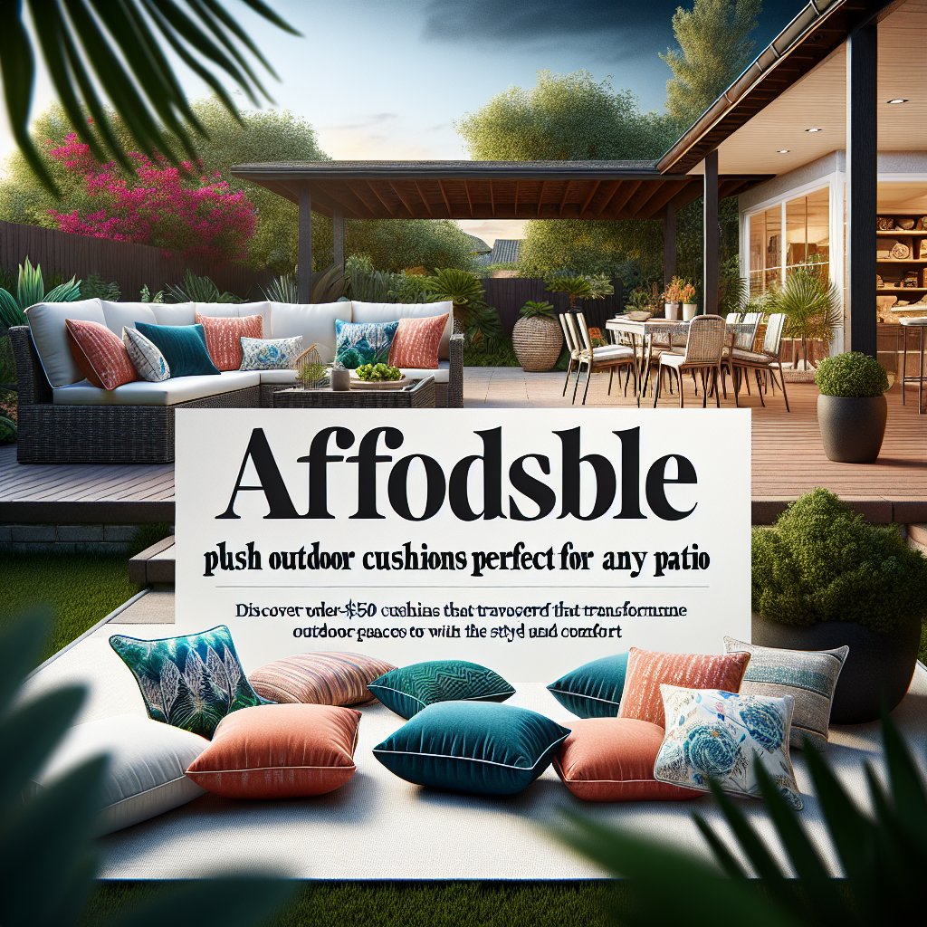 Affordable Plush Outdoor Cushions Perfect for Any Patio