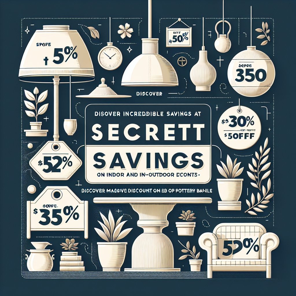 Discover Incredible Savings at Pottery Barn’s Secret Outlet