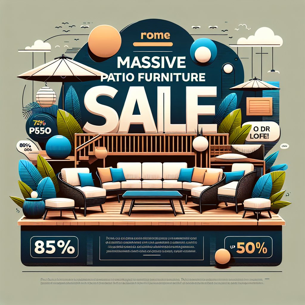 Discover Wayfair’s Patio Furniture Sale: Save Up to 85%