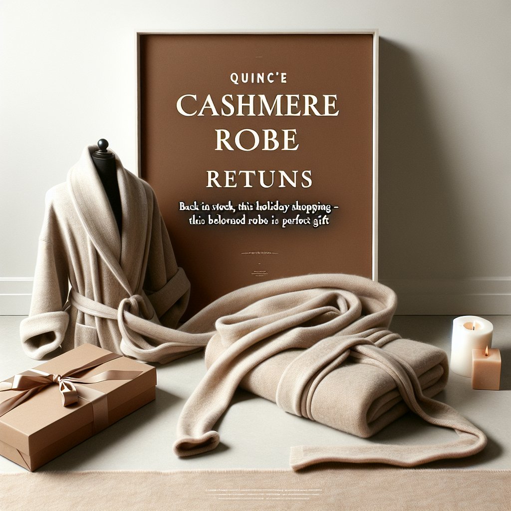 Quince’s Cashmere Robe Returns for Holiday Shopping