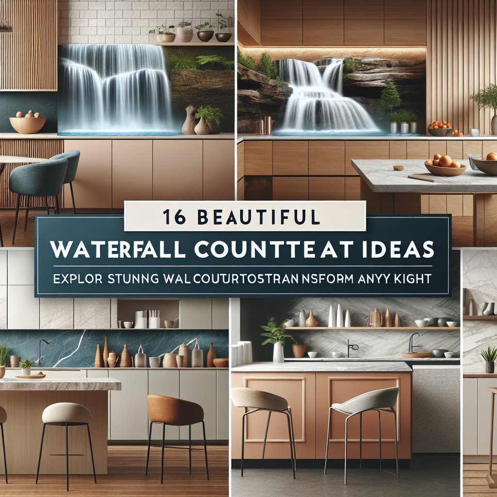 16 Beautiful Waterfall Countertop Ideas Done Right