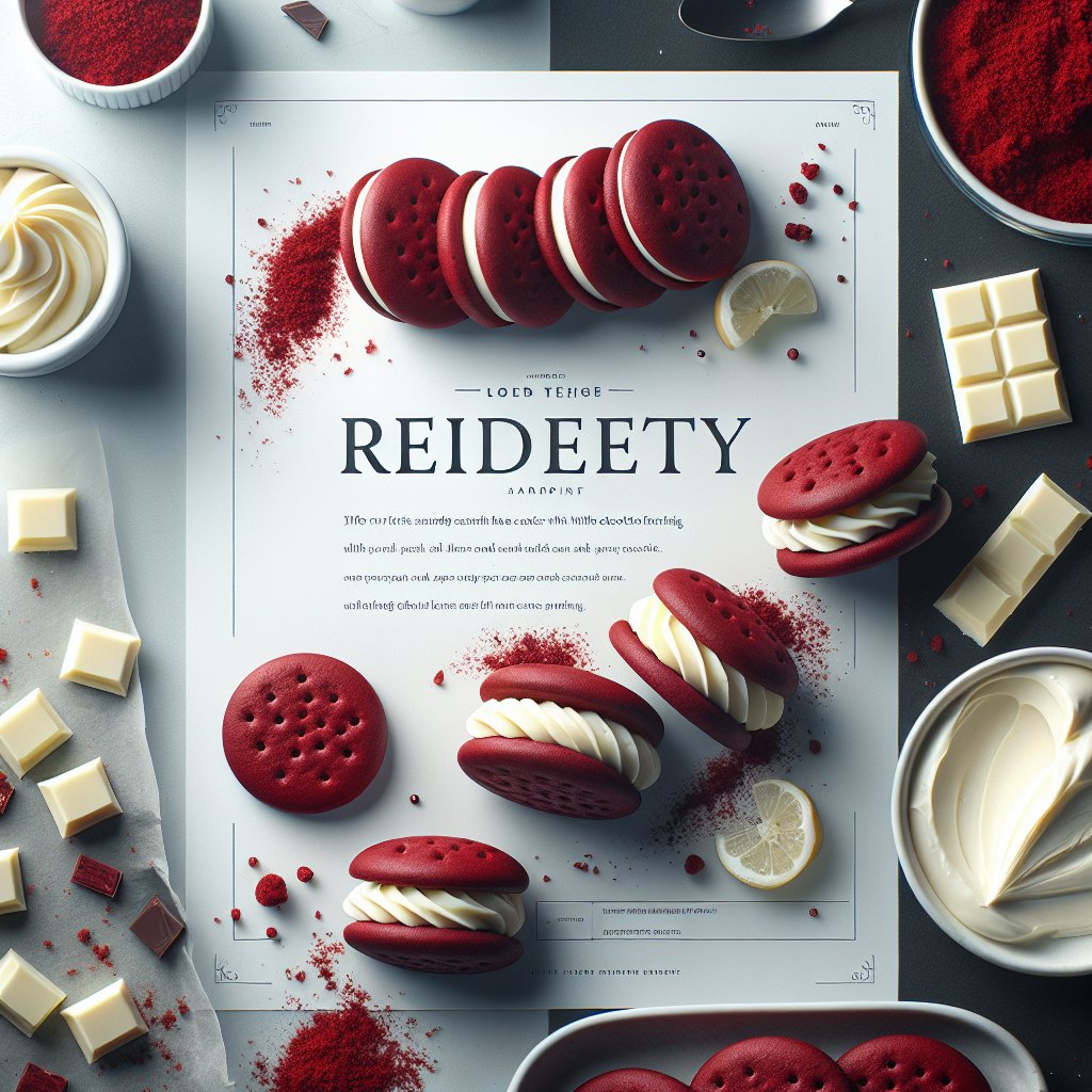Delicious Red Velvet Sandwich Cookies