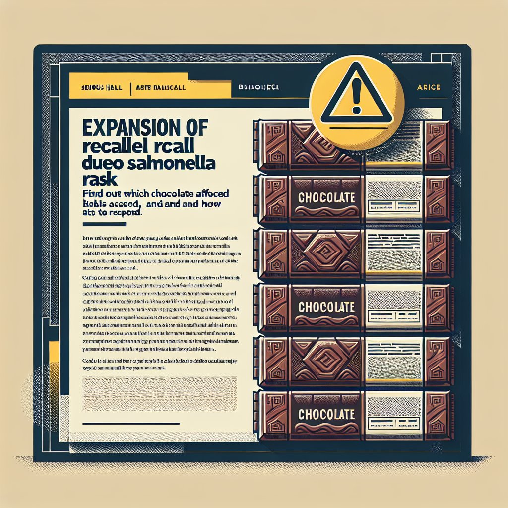 Expansion of Recall on Chocolate Bars Due to Salmonella Risk
