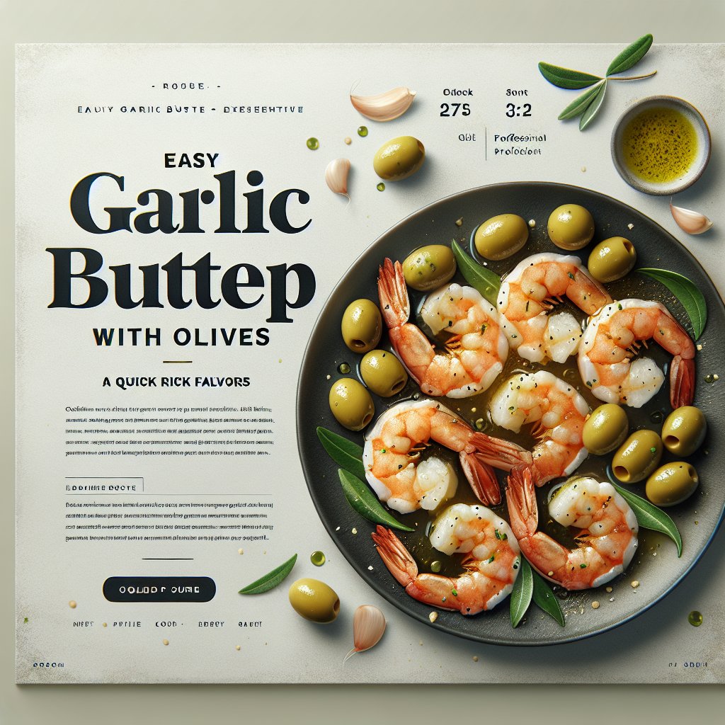 Easy Garlic Butter Shrimp with Olives