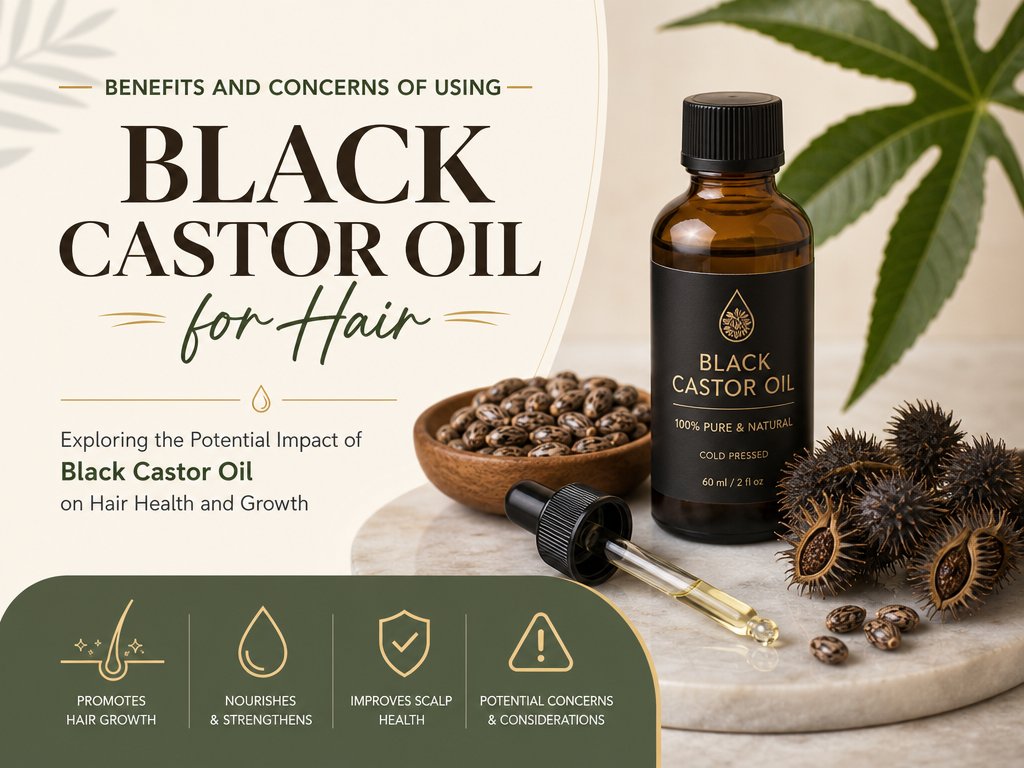 Benefits and Concerns of Using Black Castor Oil for Hair
