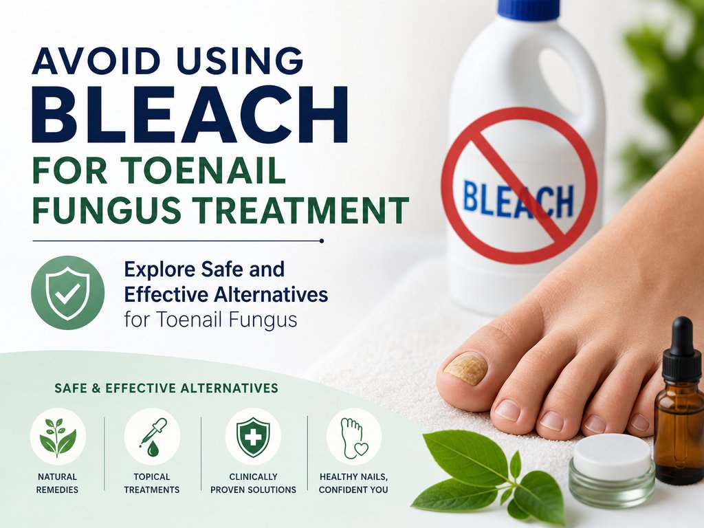 Avoid Using Bleach for Toenail Fungus Treatment