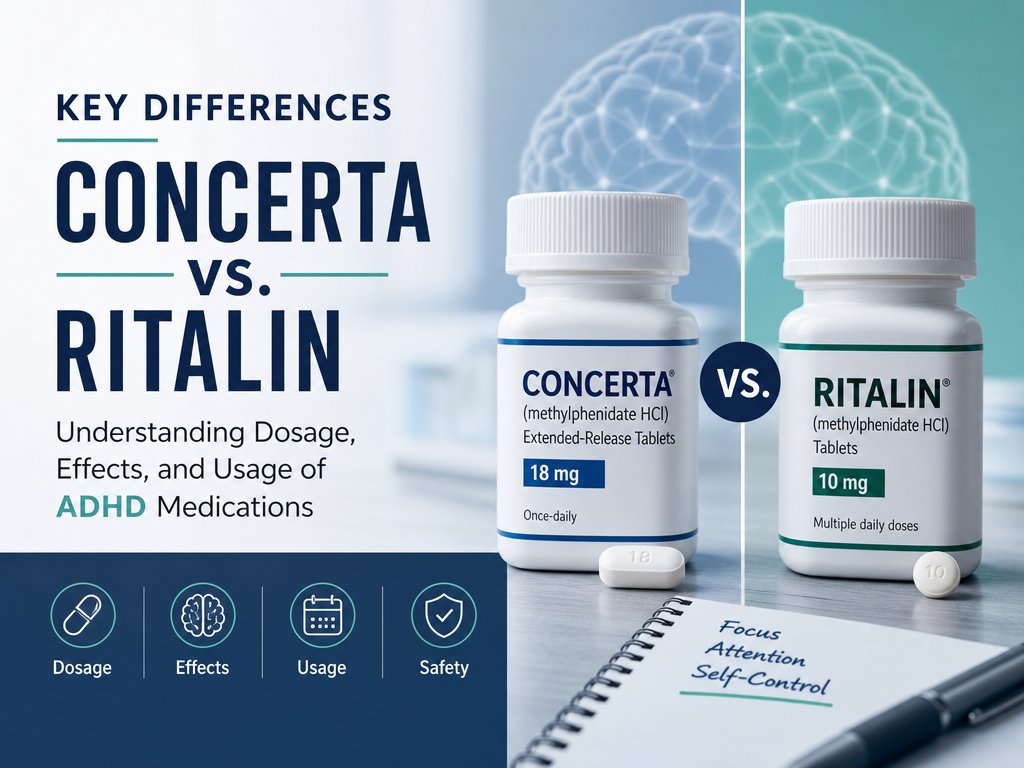 Key Differences Between Concerta and Ritalin