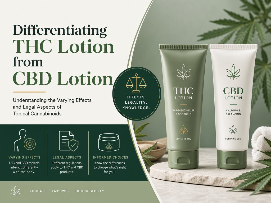 Differentiating THC Lotion from CBD Lotion